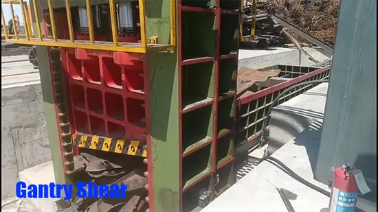 2000 Ton Heavy-Duty Hydraulic Scrap Metal Gantry Shear Shearing Machine